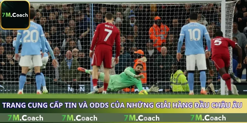 Trang cung cấp tin và odds của những giải hàng đầu châu Âu