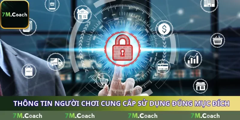 Thông tin người chơi cung cấp sử dụng đúng mục đích Thông tin người chơi cung cấp sử dụng đúng mục đích