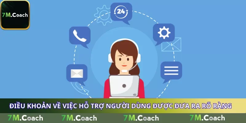 Điều khoản về việc hỗ trợ người dùng được đưa ra rõ ràng