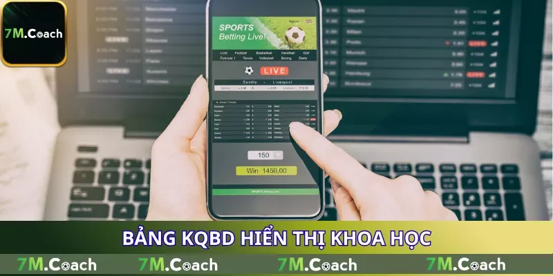 Bảng KQBD hiển thị khoa học