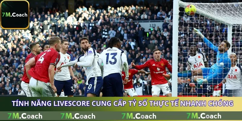 Tính năng Livescore cung cấp tỷ số thực tế nhanh chóng